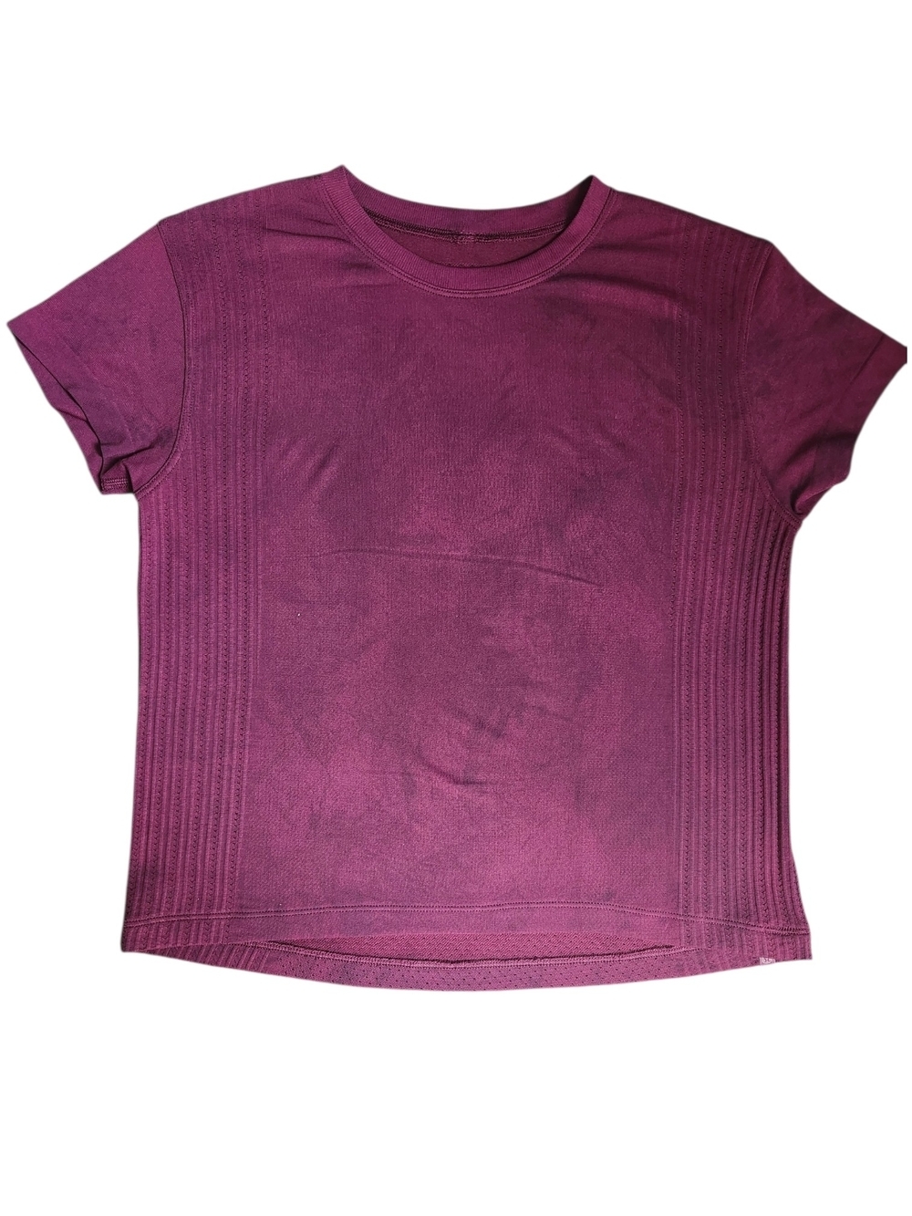 Lululemon Purple Mesh Panel Short Sleeve Training Top